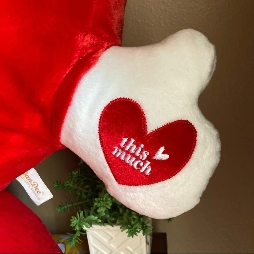 Dan Dee vintage jumbo open arms Heart plush